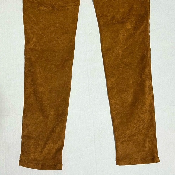 A.Peach - Womens Motto Style Faux Suede Leggings Sz. MD - Picture 7 of 8